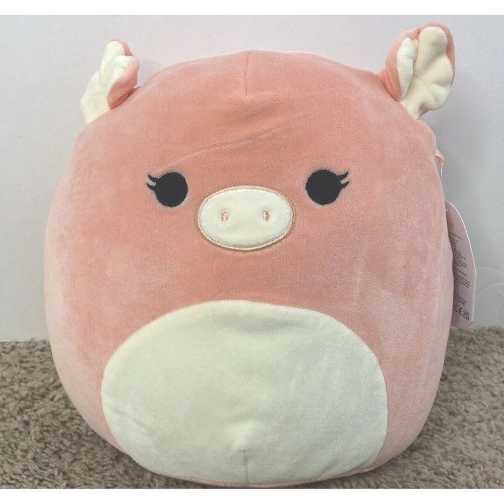 Squishmallow Kelly Toy 2023 Petra The Pig 10 Inch Squish Soft Fuzzy Squeeze NWT